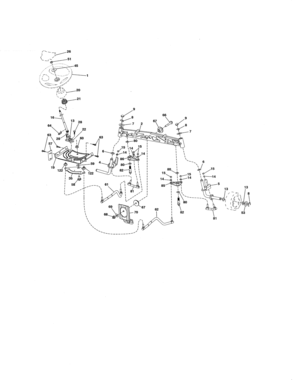 Steering Diagram and Parts List for 917280085  Craftsman Lawn Tractor