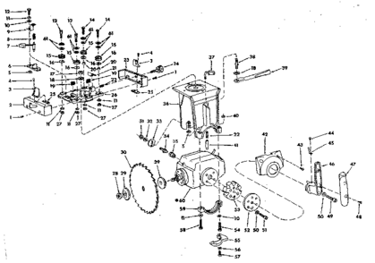 Yoke Assembly Diagram and Parts List for 11319707-0  Craftsman Saw