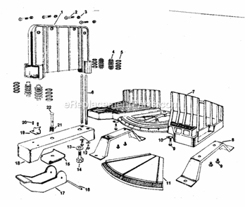 Unit Parts Diagram and Parts List for 88136304  Craftsman Miter Saw
