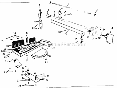 Part Location Diagram of 30002 Ridgid PIN, STOP