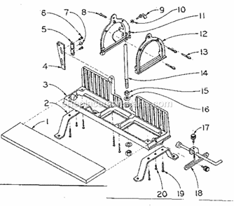 Part Location Diagram of 4005 Craftsman Tight Plate