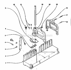 Unit Parts Diagram and Parts List for 88136327  Craftsman Miter Saw