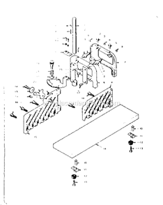 Unit Parts Diagram and Parts List for 88136329  Craftsman Miter Saw