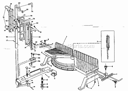 Part Location Diagram of 8058 Craftsman Depth Stop