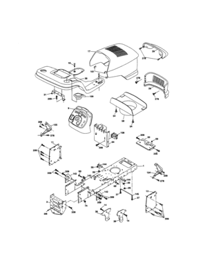 Chassis And Enclosures Diagram and Parts List for 917275642  Craftsman Lawn Tractor