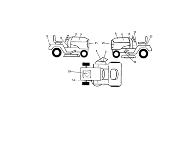 Decals Diagram and Parts List for 917271744  Craftsman Lawn Tractor