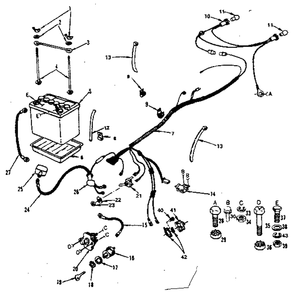 Electrical Diagram and Parts List for S252645SAMEAS917252645  Craftsman Lawn Tractor