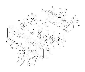 Part Location Diagram of 84001056 Briggs and Stratton Panel-control (includes items 18 and 22)