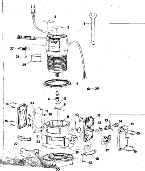 Part Location Diagram of 610930-001 Craftsman Light