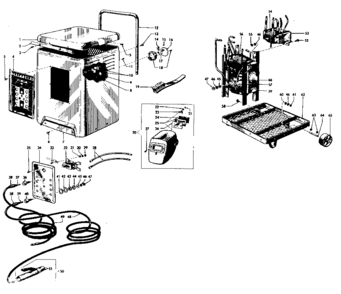 Unit Diagram and Parts List for 11320171  Craftsman Welder