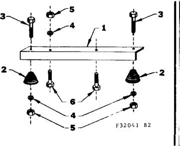 Engine Mounting Support Diagram and Parts List for 580320411  Craftsman Engine