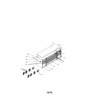 Drawer Mobile Tool Cart Diagram and Parts List for 706824621  Craftsman Tool Stand & Cart
