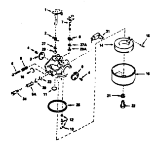 Engine 143.366192 (71/143) Diagram and Parts List for 917255727  Craftsman Lawn Tractor
