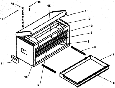 Unit Parts Diagram and Parts List for 706657570  Craftsman Tool Stand & Cart