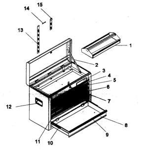 Part Location Diagram of A15393-EBK Craftsman 2