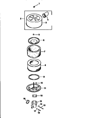 Air Intake   Div71/501 Diagram and Parts List for 501MV20S-57527  Craftsman Engine