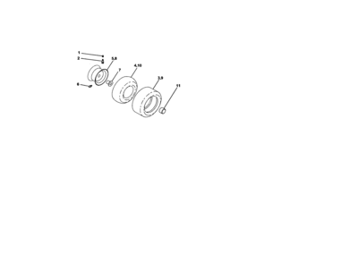 Wheels And Tires Diagram and Parts List for 917272432  Craftsman Lawn Tractor