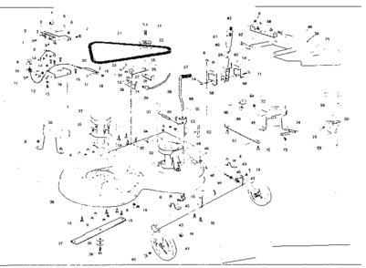 Mower Deck Diagram and Parts List for 53696331  Craftsman Lawn Mower
