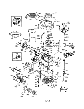 Engine Diagram and Parts List for 143016734  Craftsman Engine
