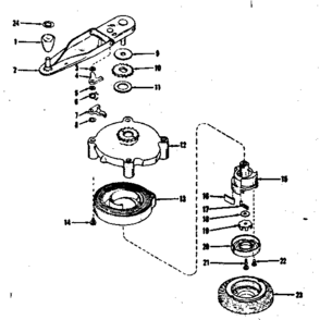 Self Starter No. 29249 Diagram and Parts List for 143104121  Craftsman Engine