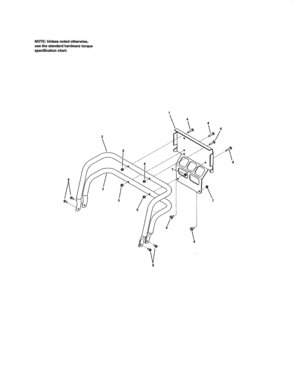 Rear Bumper Diagram and Parts List for 107280060  Craftsman Engine