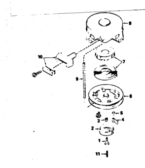 Rewind Starter No. 590420a Diagram and Parts List for 143754012  Craftsman Engine