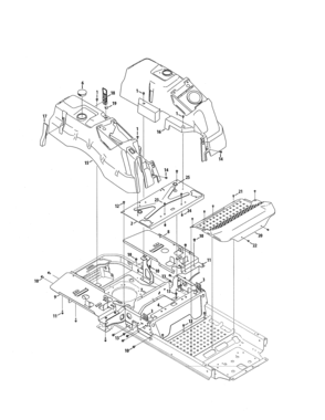 Console/floor Board Diagram and Parts List for 247204241  Craftsman Engine