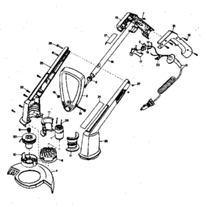 Replacement Parts Diagram and Parts List for 900797720  Craftsman Trimmer