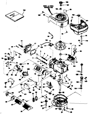 Part Location Diagram of 35174 Tecumseh Crankshaft Assembly.