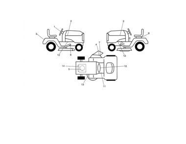 Decals Diagram and Parts List for 917986361  Craftsman Lawn Tractor