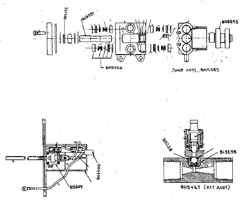 Pump Assembly Diagram and Parts List for 800083  Craftsman Pressure Washer