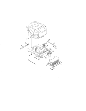 Engine/muffler Diagram and Parts List for 247203790  Craftsman Lawn Tractor