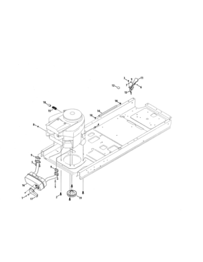 Engine/muffler Diagram and Parts List for 247204111  Craftsman Engine