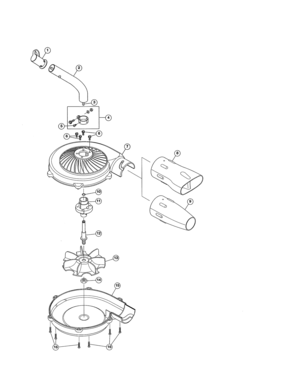 Blower Attachment Diagram and Parts List for 316794460  Craftsman Trimmer