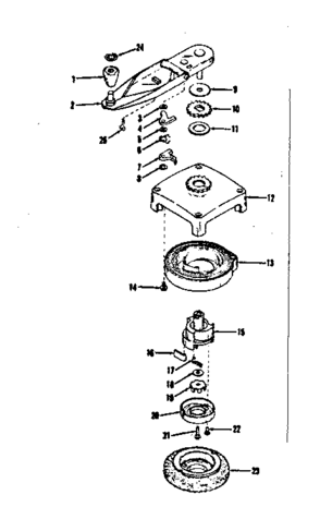 Self Starter No.29362 Diagram and Parts List for 14317350  Craftsman Engine