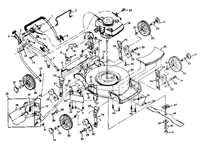 Replacement Parts Diagram and Parts List for 131921440  Craftsman Lawn Mower