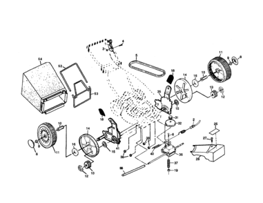 Part Location Diagram of 146527 Craftsman Replacement Belt Kit