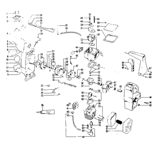Engine Diagram and Parts List for 234795700  Craftsman Trimmer