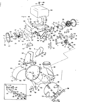 Part Location Diagram of 26006 Craftsman Chute liner