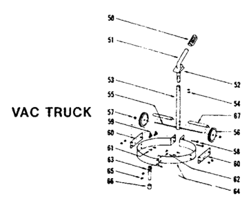 Vac Truck Diagram and Parts List for 17846-SHOPVACUUM  Craftsman Utility Vacuum