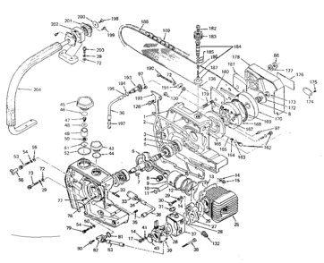 Main Frame Diagram and Parts List for 271358260  Craftsman Trimmer