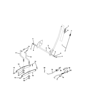 Lift Assembly Diagram and Parts List for 917271644  Craftsman Lawn Tractor