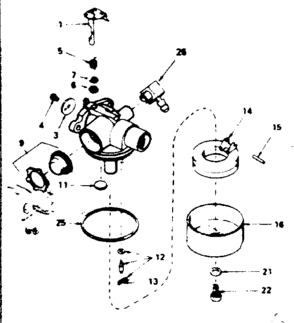 Part Location Diagram of 181-540-11 Craftsman Manual