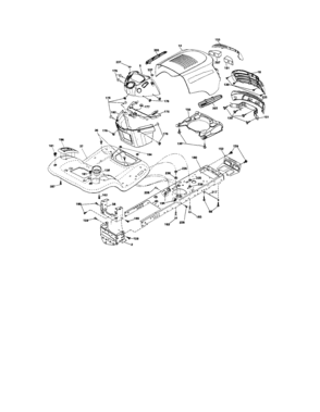 Chassis Diagram and Parts List for 917288110  Craftsman Lawn Tractor