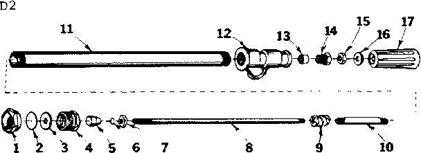 Spray Gun Diagram and Parts List for 471461340  Craftsman Pressure Washer