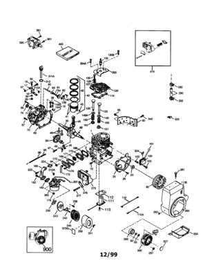 Part Location Diagram of 35441A Craftsman Lawn & garden equipment engine crankshaft