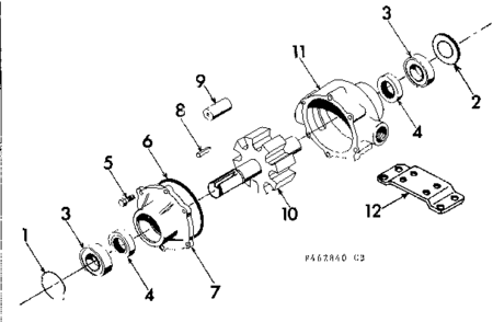 Pump Assembly Diagram and Parts List for 471462840  Craftsman Pressure Washer