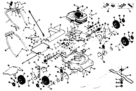 Part Location Diagram of 69691 Generac Left Support Panel