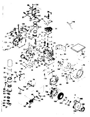 Unit Parts Diagram and Parts List for 143646012  Craftsman Engine