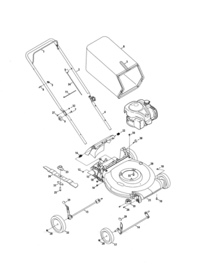 Lawn Mower Diagram and Parts List for 247998161  Craftsman Lawn Mower